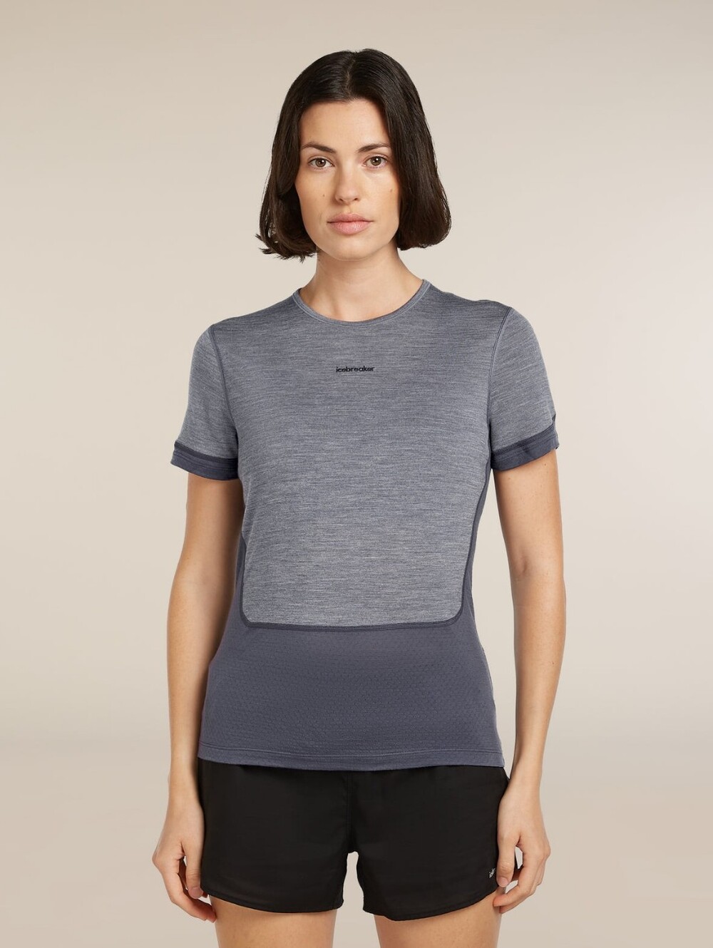 ICEBREAKER 125 ZoneKnit Energy Wind Women's Merino Blend T-shirt Size Medium